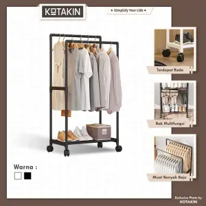 Rak Gantung Baju Double