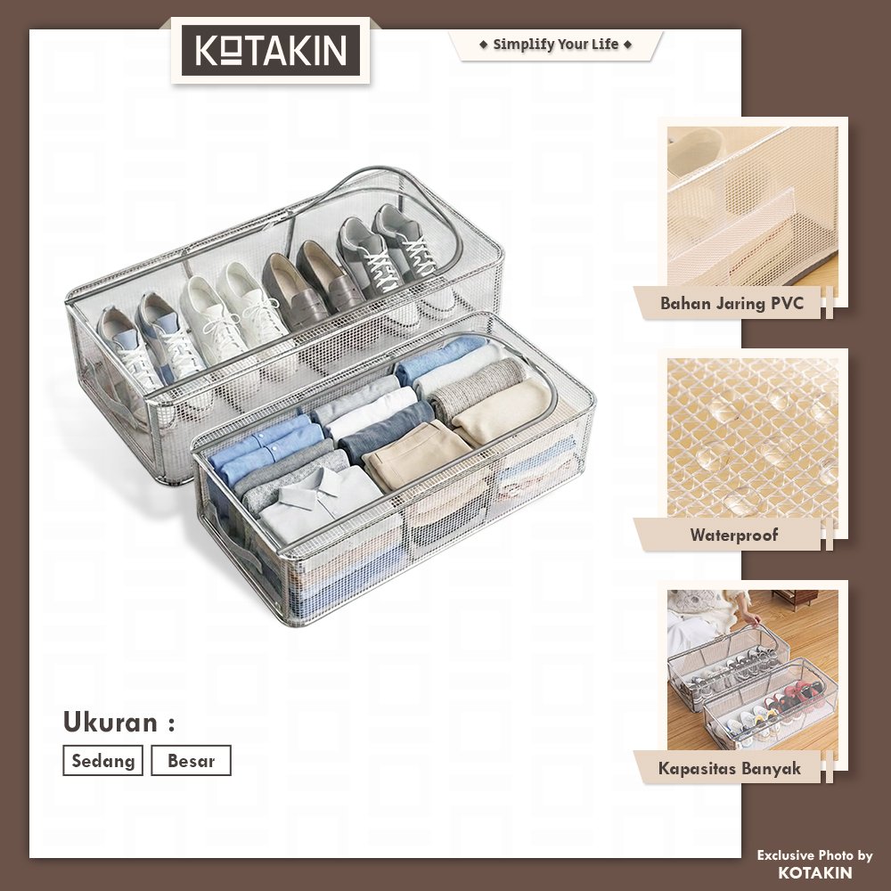 Kotak Sepatu Transparan Tebal