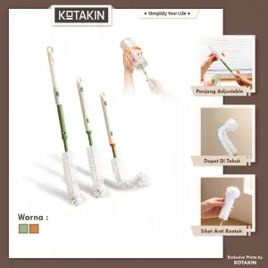 KOTAKIN Sikat Pembersih Dengan Gagang Panjang Sikat Gelas Botol Susu Tumbler Serbaguna